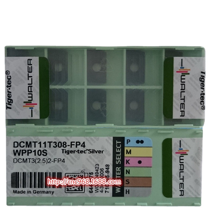 WALTER瓦尔特菱形数控刀片DCMT11T308-FP4 WPP10S硬质合金车刀粒