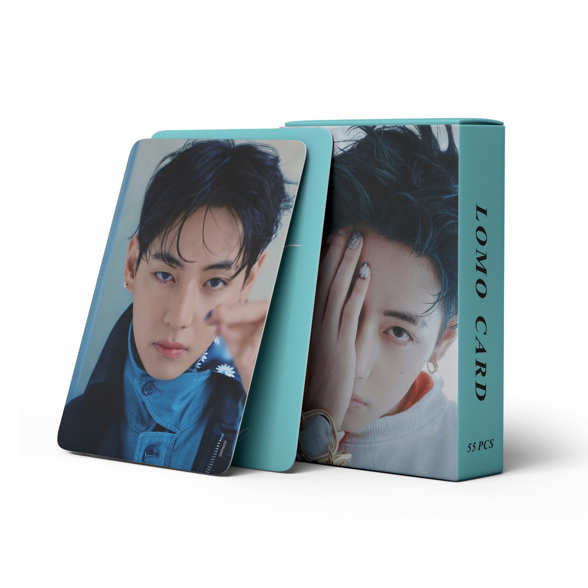 Cadena total, una gran cantidad de stock, 55 hojas de tinta BT SK IVE ATEEZ KPOP, estrellas coreanas alrededor de LOMO