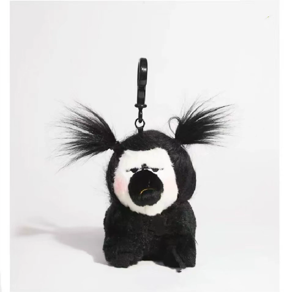White-Faced Monkey Doll Bag Pendant Ugly Plush Doll Ugly Doll School Bag Pendant Creative Gift