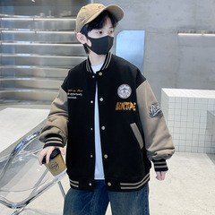 男の子コート 2025年春秋新作 春服 子供中大型 子供春男の子 ハンサム野球ユニフォーム ストリートファッション