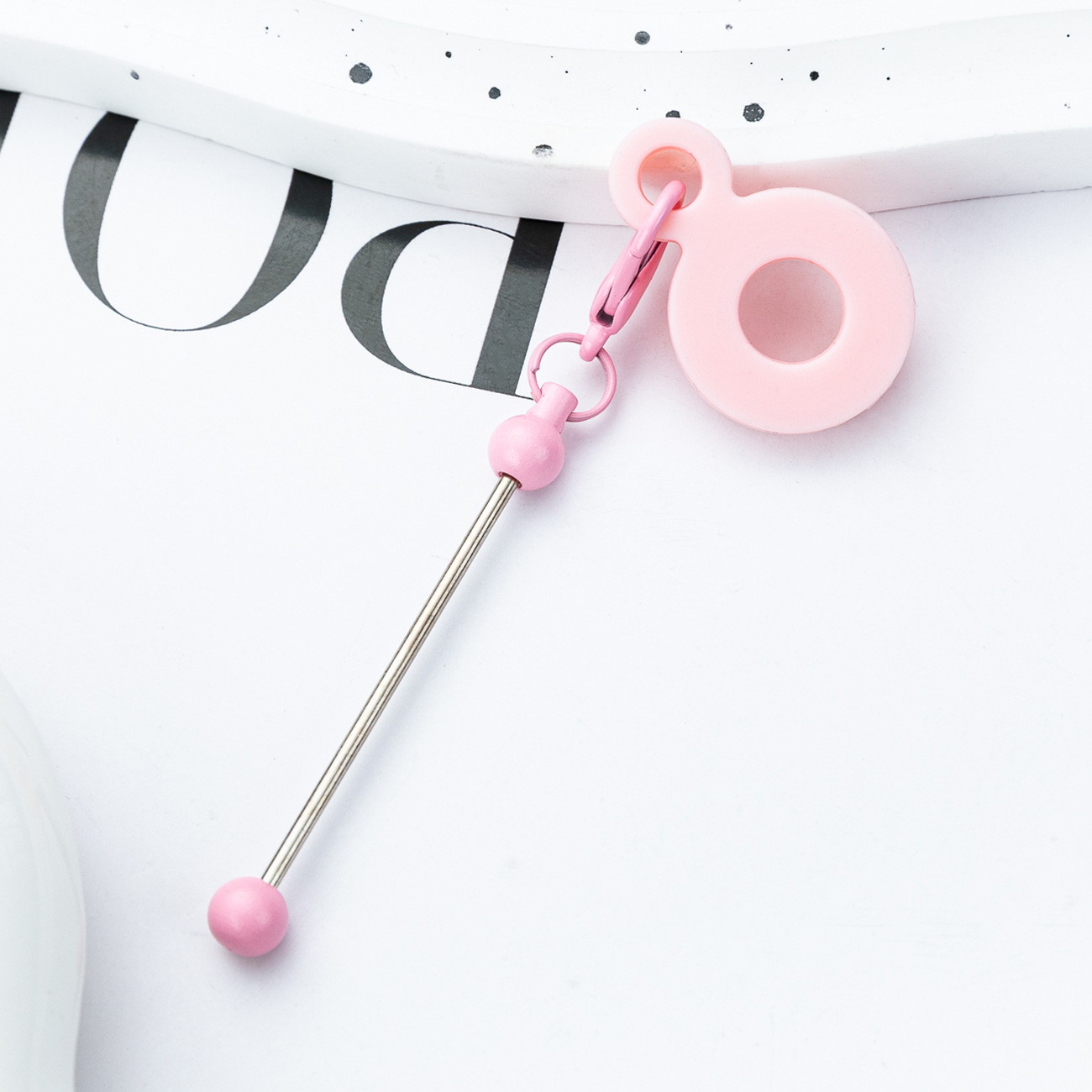 DIY cuentas de paja de silicona colgante para 8mm - 10mm taza de agua paja de silicona decoración fábrica al por mayor