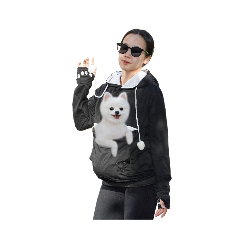 Ventas transfronterizas europeas y americanas de bolsillo para mascotas casuales chaqueta con sombrero perro invierno abrigo de ciervo gato