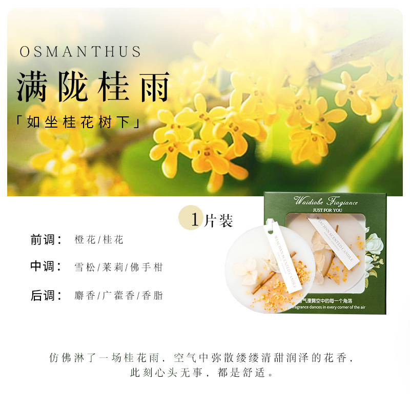 WIACHNN/秀桂花香薫蝋片箪笥香片服除味アロマペンダントお土産|undefined