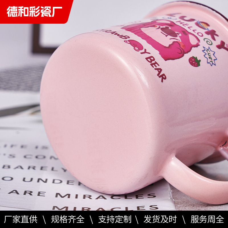 SEDEX4P borde retro taza de esmalte regalo taza de agua tetera vino taza de esmalte tradicional de estilo antiguo fábrica directa