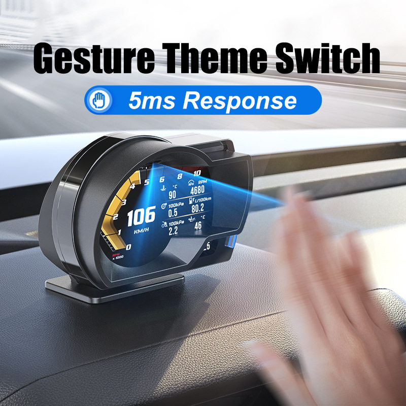 Nuevo modo dual A520 HUD Head-Up Monitor - instrumento LCD OBD multifuncional, modificación electrónica automotriz