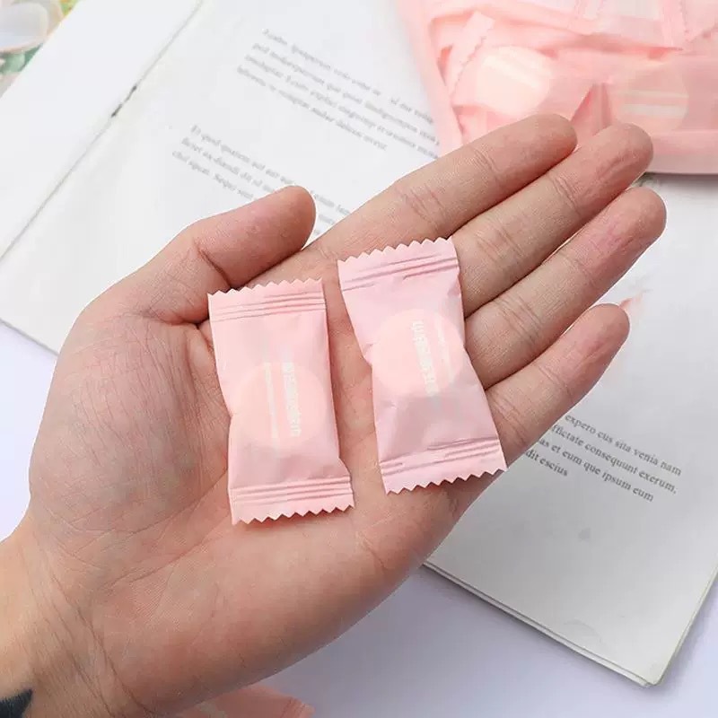 使い捨て圧縮タオル 洗顔タオル 出張 旅行用 ポータブル アウトドア用品 個別キャンディ包装 クレンジングタオル|undefined