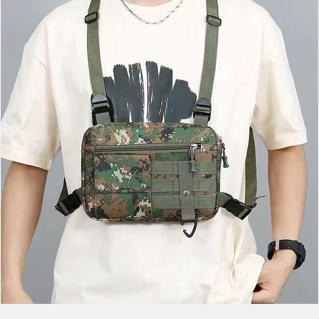 MOLLE腹帯型チェストバッグ、チェストパック、CS野戦用拡張アクセサリーバッグ、多機能撮影バッグ、軽量で通気性のあるバックパック|undefined