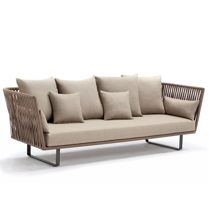 Conjunto de sofás de ratán para ocio al aire libre, sofá de ratán para patio y terraza, muebles de ratán individuales, dobles y para tres personas. image 6