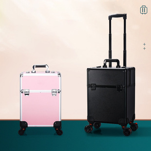 New Portable Storage Box for Outings with Password Box Lock, Special Trolley Tool Box for Nail Art, Tattoo and Beauty