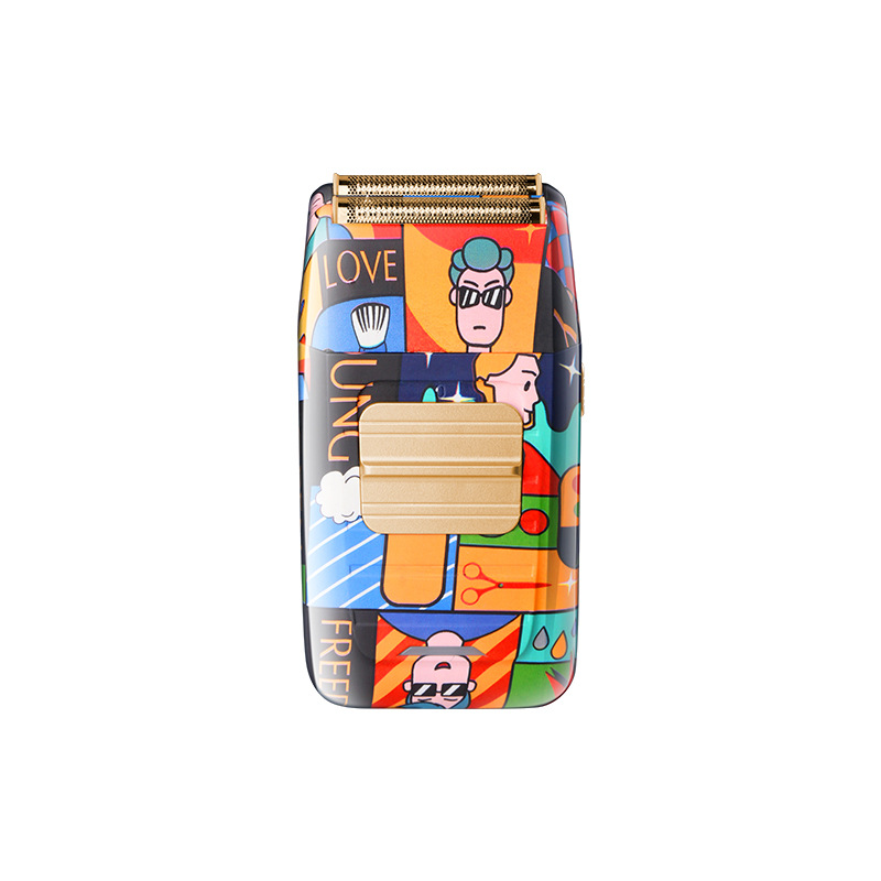 Kemei KM-1102H de afeitar graffiti alternativo doble cuchillo neto larga resistencia hombres eléctrica