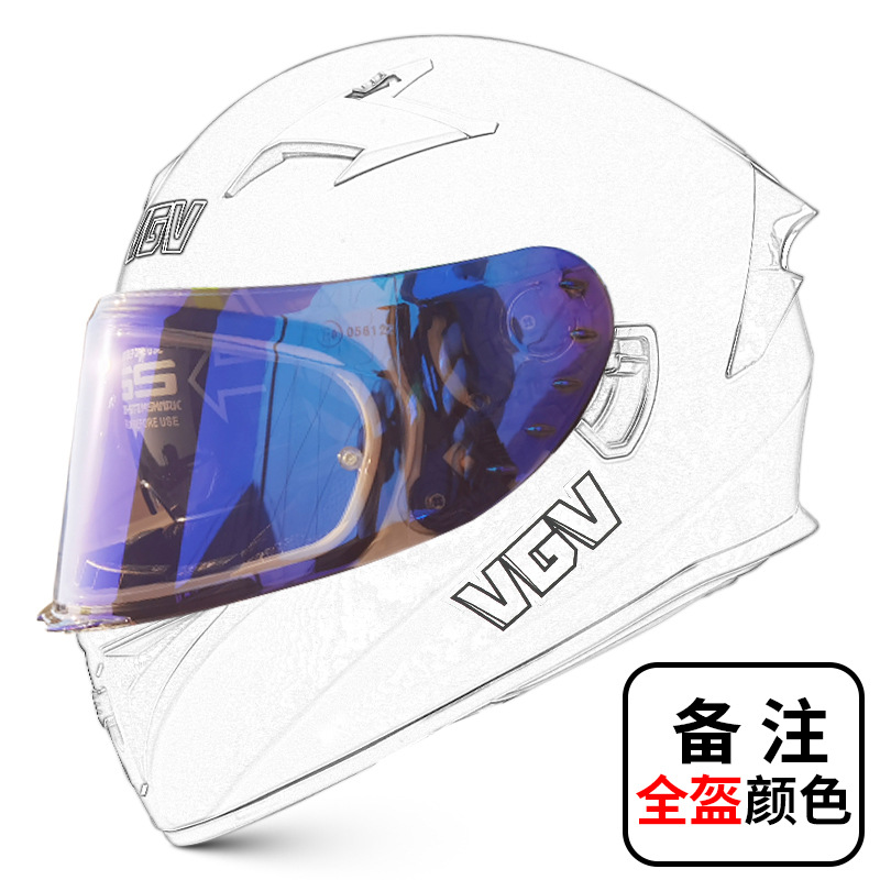 [En stock] Casco de motocicleta certificado 3c Casco completo para hombre Casco de seguridad de motocicleta de cuatro estaciones de doble lente de invierno