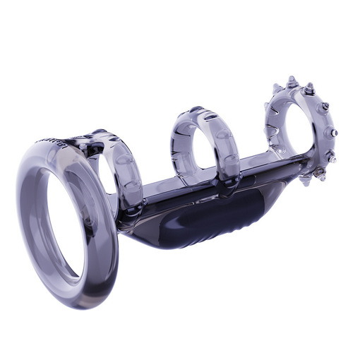 Foreskin-blocking ring couple resonance locking sperm ring wolf braces male penis condom adult products