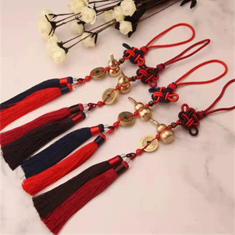 Китайский узел Средний медная Тыква пять императорских денег кулон дно открытая медная Тыква фэн-шуй кулон автомобильный кулон