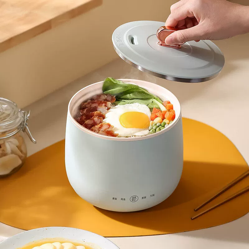 Кусковой мини-рисоварка на 1,8 л, антипригарная многофункциональная кастрюля для дома и общежития (3–4 порции)