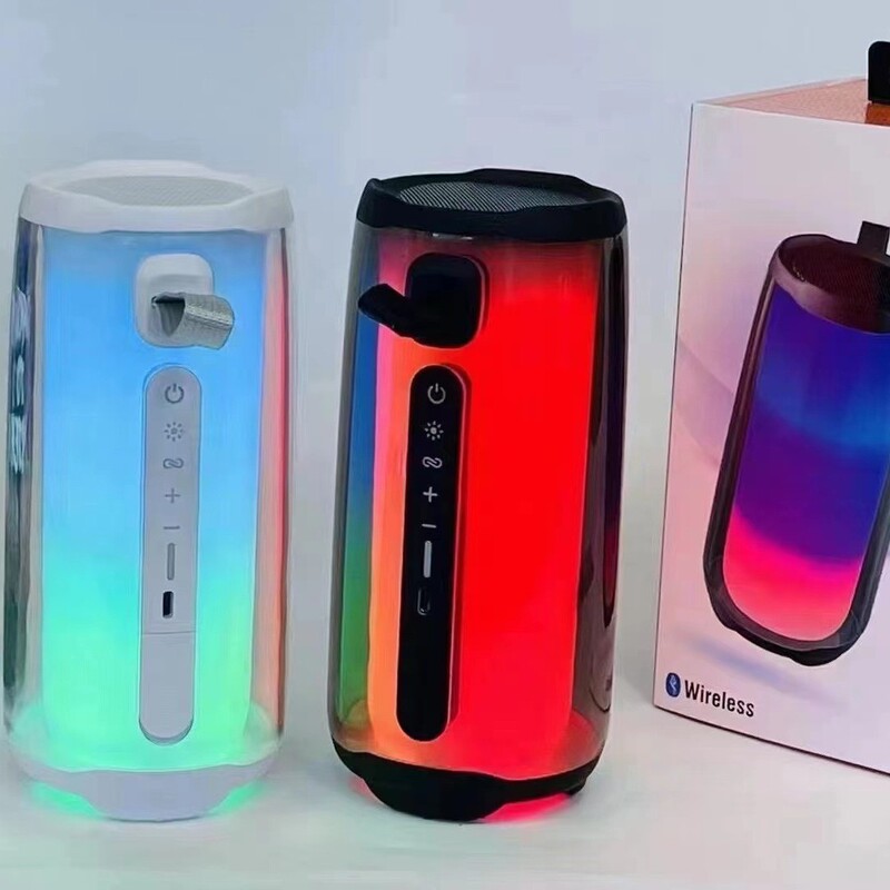 Pulsating 5 Full Screen Colorful Lighting Wireless Bluetooth Audio Desktop Heavy Subwoofer Outdoor Card Portable Small Speaker