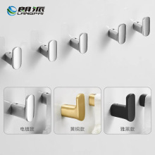 全铜衣服挂钩衣柜玄关门后衣帽钩酒店卫生间浴室简约打孔毛巾钩