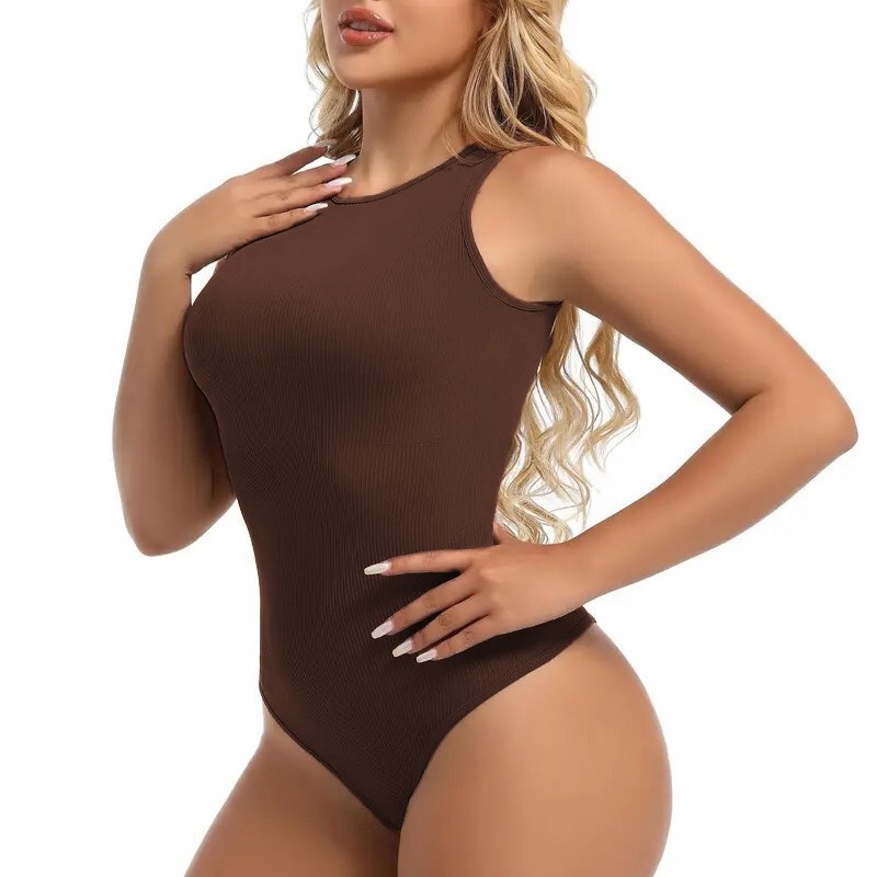 Cross-border bodysuit with thong, sexy one-piece shapewear for women, tummy control and butt-lifting, plus-size body shaper tank top underwear Cross-border bodysuit with thong, sexy one-piece shapewear for women, tummy control and butt-lifting, plus-size body shaper tank top underwear