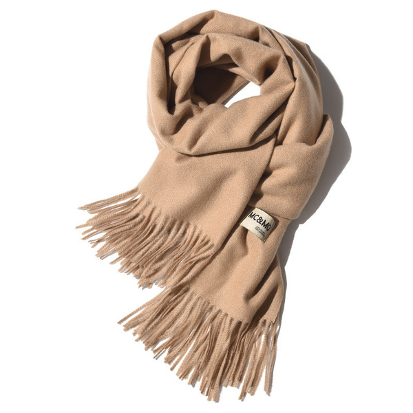Cashmere solid color scarf