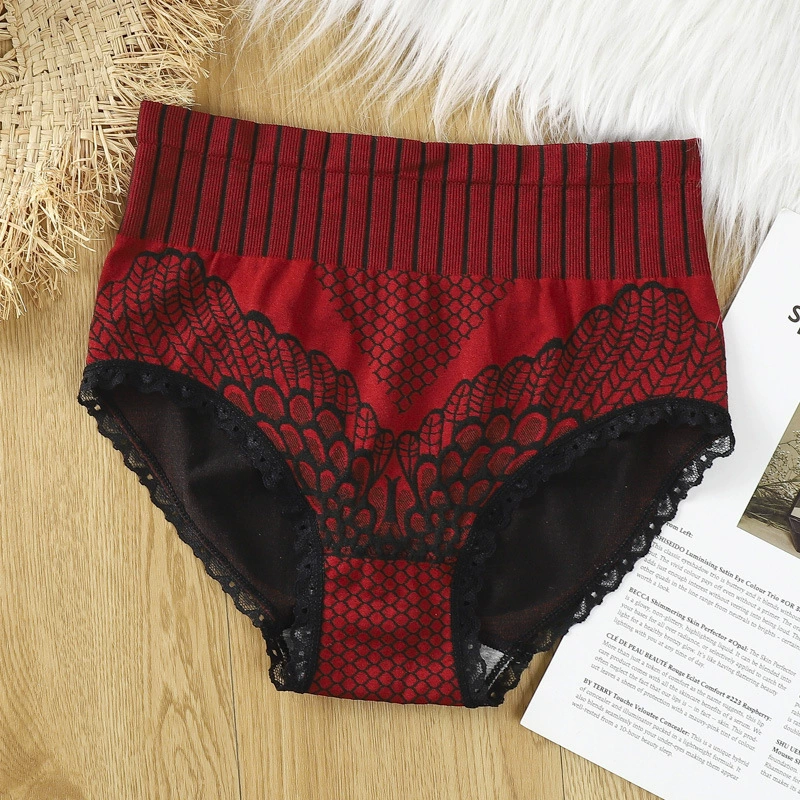 雅佳美 Trousers, lace waist belt, underwear for hips shape correction, high waist, plus size