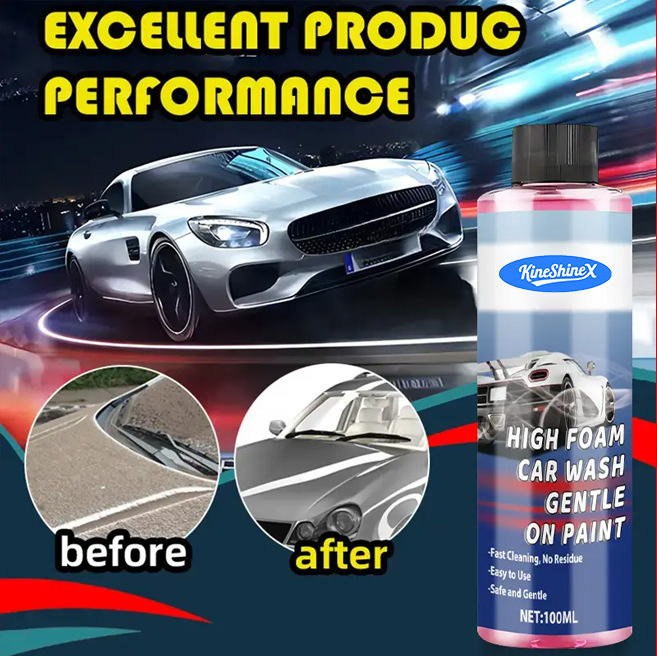 Professional Grade Car Wash Liquid Fast Shine Detailing Spray Reduce Swirls Gel Formula Deep Cleaning Long-Lasting Protection