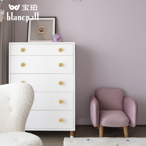 Personalized Creative Pumpkin Yellow Brass Handles Modern Minimalist Gold Luxury Copper Tones Cabinet Doors Shoe Cabinet Drawer Cabinet Pulls