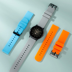 適用於華為GT/GT2手錶三星手錶華米手錶20MM22MM平紋款硅膠錶帶