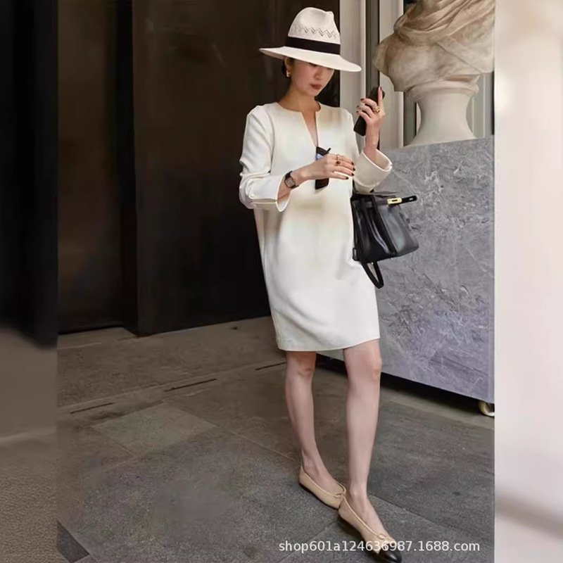 Formal Occasion Skirt, Elegant Lady Goddess Style, Small Fragrant Style, Chic and High-end French Exquisite Long-sleeved Dress