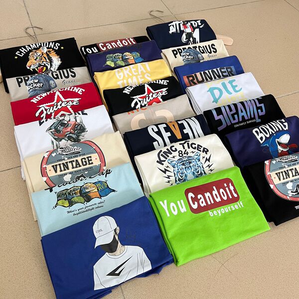 5 yuan clothing summer men's short -sleeved cheap wholesale foreign…