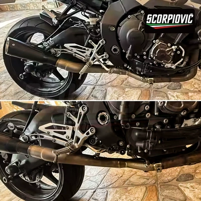 section of YZF-R1 motorcycle – Motorcycle exhaust pipe