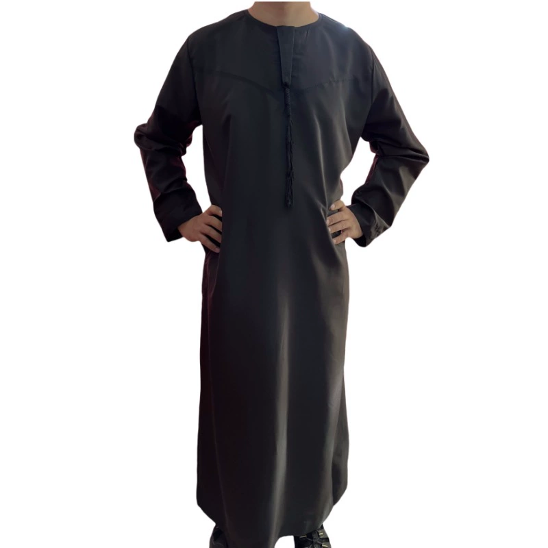 Оптовая продажа: мужская черная арабская одежда (тобе) из полиэстера, в этническом стиле, для Омана и Саудовской Аравии, Ближний Восток, Дубай