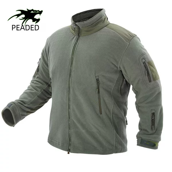 Autumn and Winter Thickened Fleece Jacket Inner Liner Outdoor Tactical Fleece Warm Coat Men's Military-Style Custom Clothing
