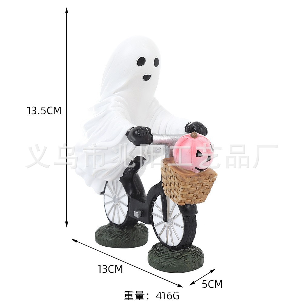 Nuevos adornos de fantasmas lindos de Halloween, dedos medios verticales creativos, adornos de escritorio de fantasmas provocativos, regalos para amigos