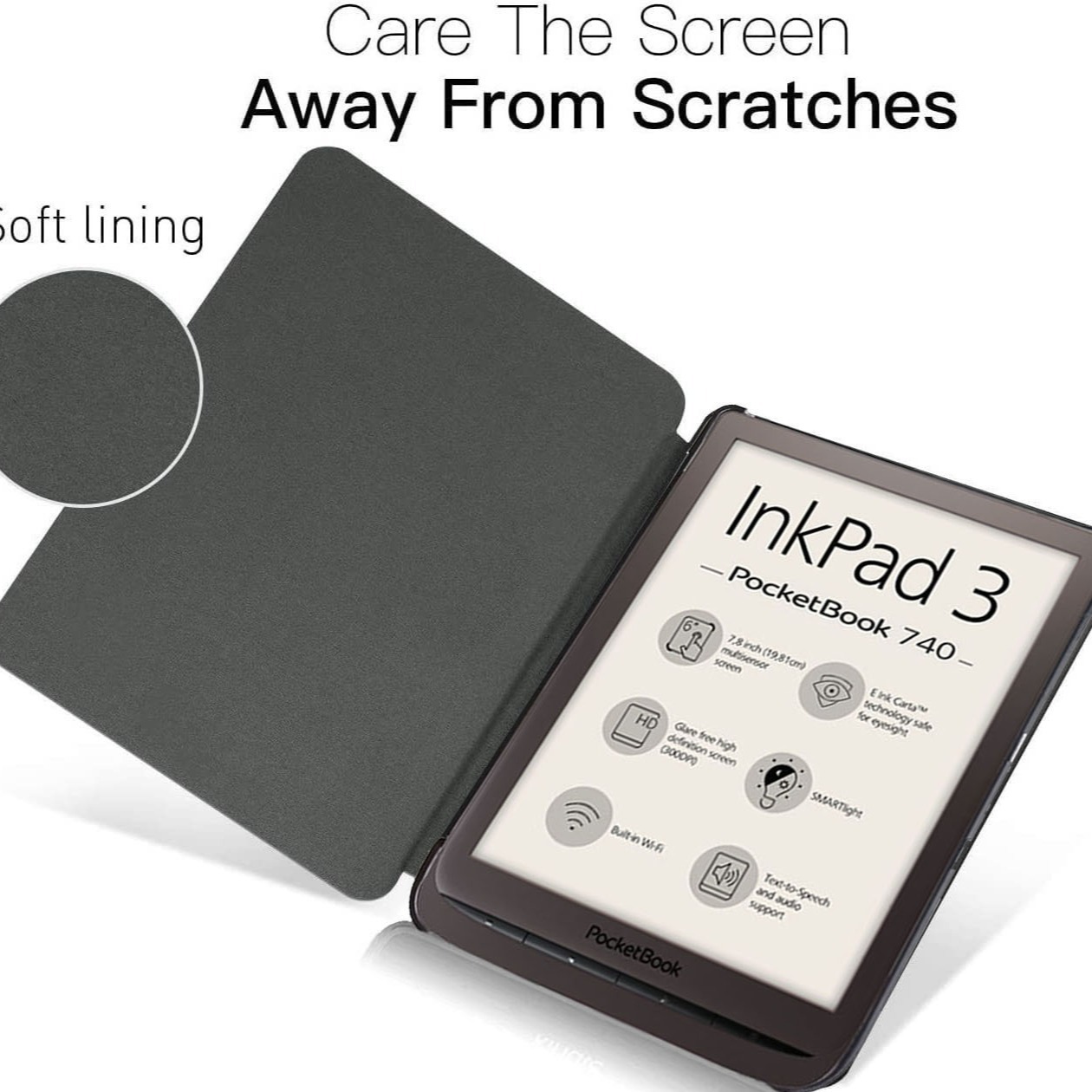 现货适用于Pocketbook 740 Color皮套Inkpad 3 Pro保护套7.8寸|ru