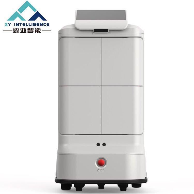 智能酒店楼宇配送机器人 室内送物送餐语音宾馆旅馆迎宾接待