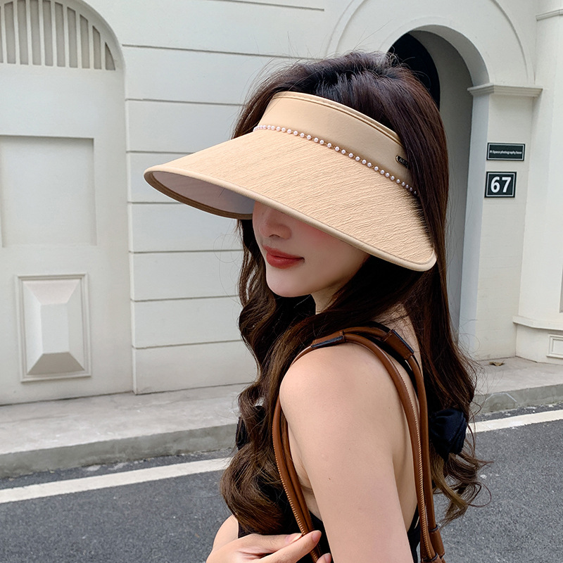 Sombrero de mujer, sombrero de protección solar de techo vacío transpirable de verano de alta gama, nueva moda, sombrero para el sol de ciclismo al aire libre