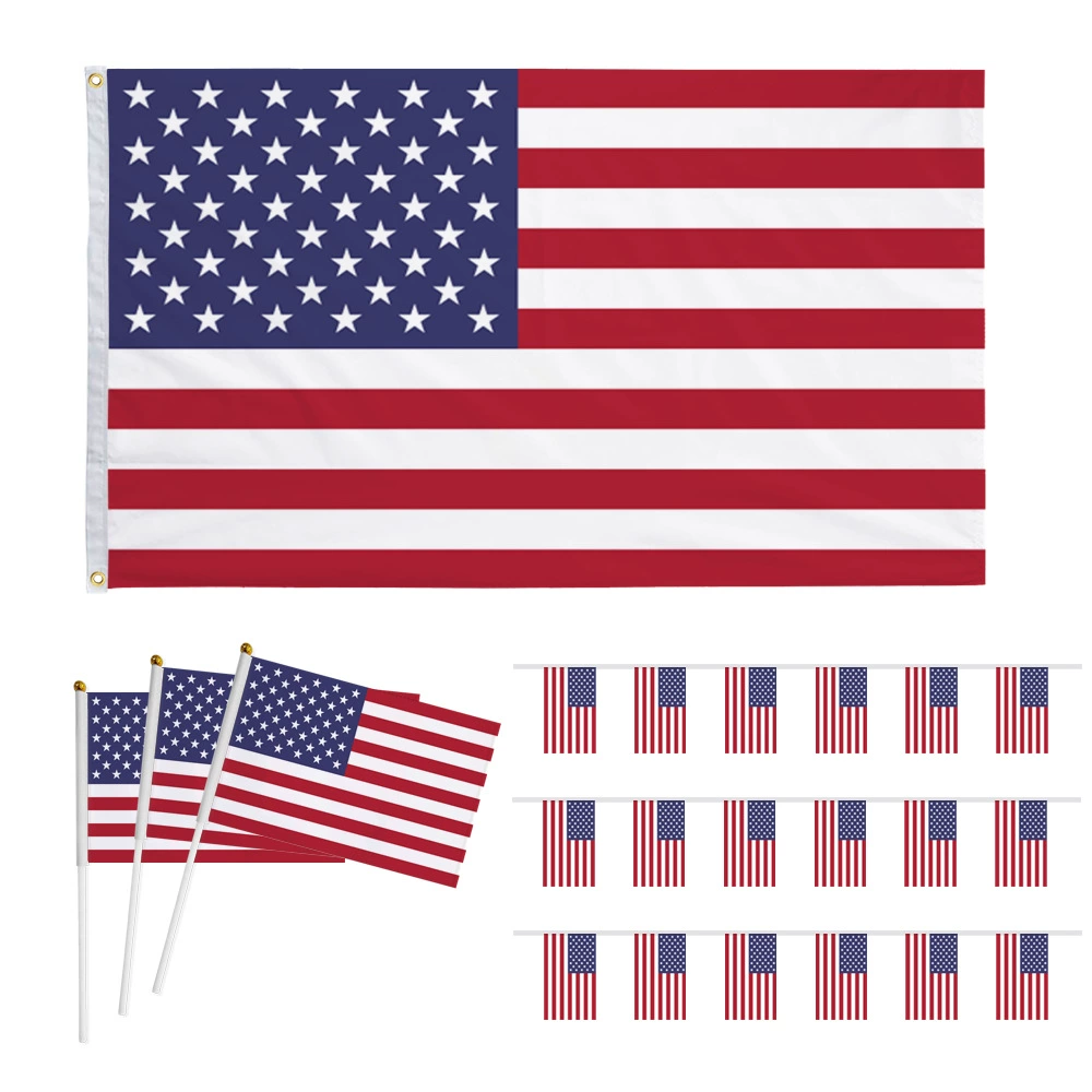 Флаг США 90×150 см, полиэстер, 3×5 фута, флаг США/Канада/Мексика, для ЧМ, Дня независимости, звезды и полосы