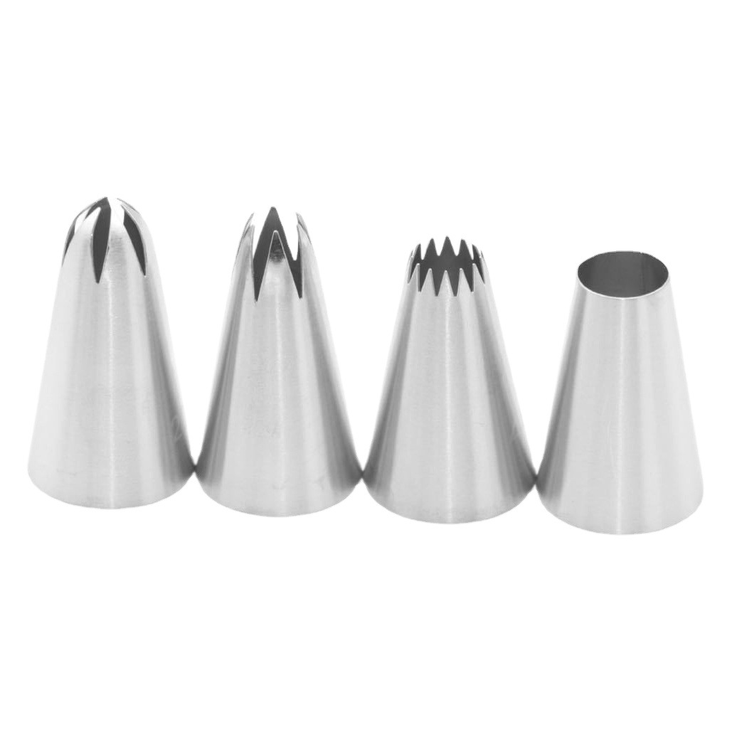 1M6 Tooth Cake Decorating Cookie Rose Baking DIY Tool Medium 304 Stainless Steel Decorating Mouth Medium