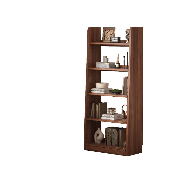 Estante de libro trapezoidal estante de piso estante de estante de estudio contra la pared armario integrado gabinete de combinación multicapa para estudiantes