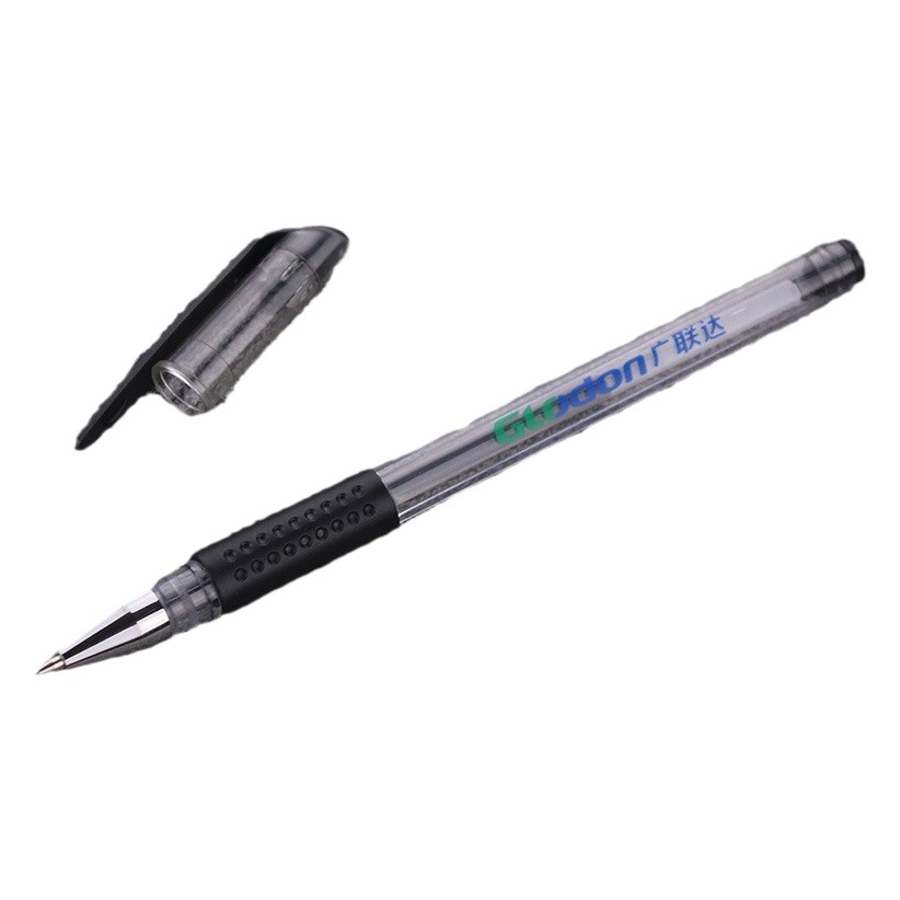 Gran pluma de gel de oficina estándar europeo a base de agua firma negro rojo azul recarga pluma publicitaria pluma personalizada PROMOCIÓN DE LOGOTIPO personalizado