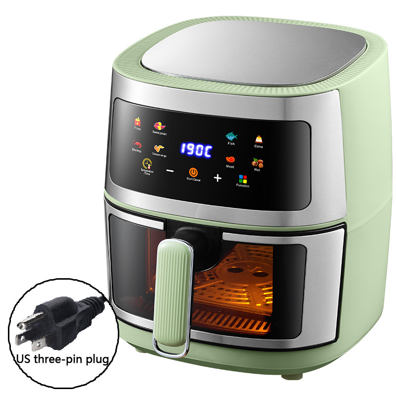 触摸式空气炸锅8L智能无油烟可视薯条机源头厂家Airfryer110V220V|undefined