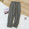 Black colored trousers