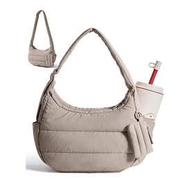 新款腋下包休闲轻便大容量饺子包女学生上课通勤百搭单肩斜挎包