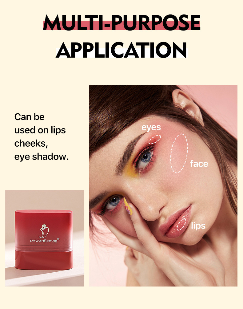 Matte Blush Stick For Cheeks And Lips Portable Contour Colour_voghion.com