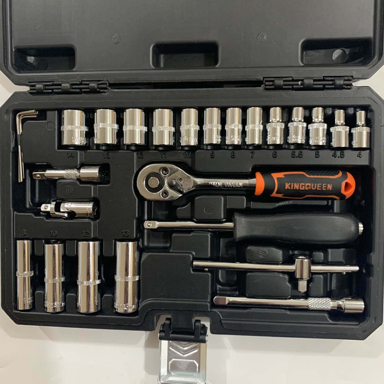 汽车维修组套工具 套筒扳手组合五金工具 小26件套装扳手组合套头