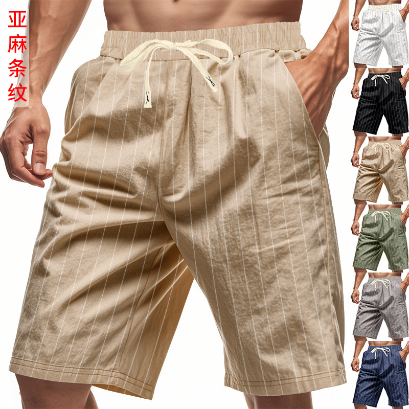 Transfronterizos shine casual de moda corto de correa Europa y América Amazon tendencia elástica hombre delgada ropa de cama de playa