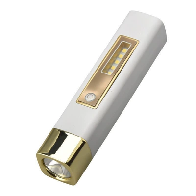 New Cross-Border White Laser UV fənərlər - gold-mini-flashlight-with-side-light-output-function