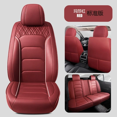 five seat cover luxury version – Seat cushion, seat cover - martha-red-standard-edition