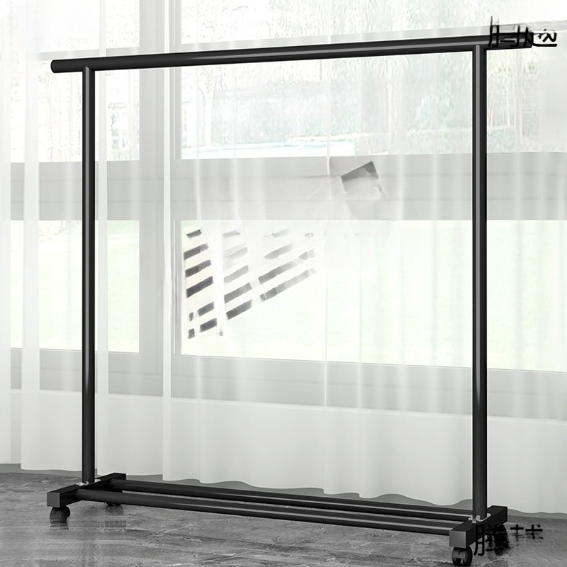 网红晾衣架落地家用卧室挂衣服阳台折叠杆简易室内移动宿舍晒凉衣