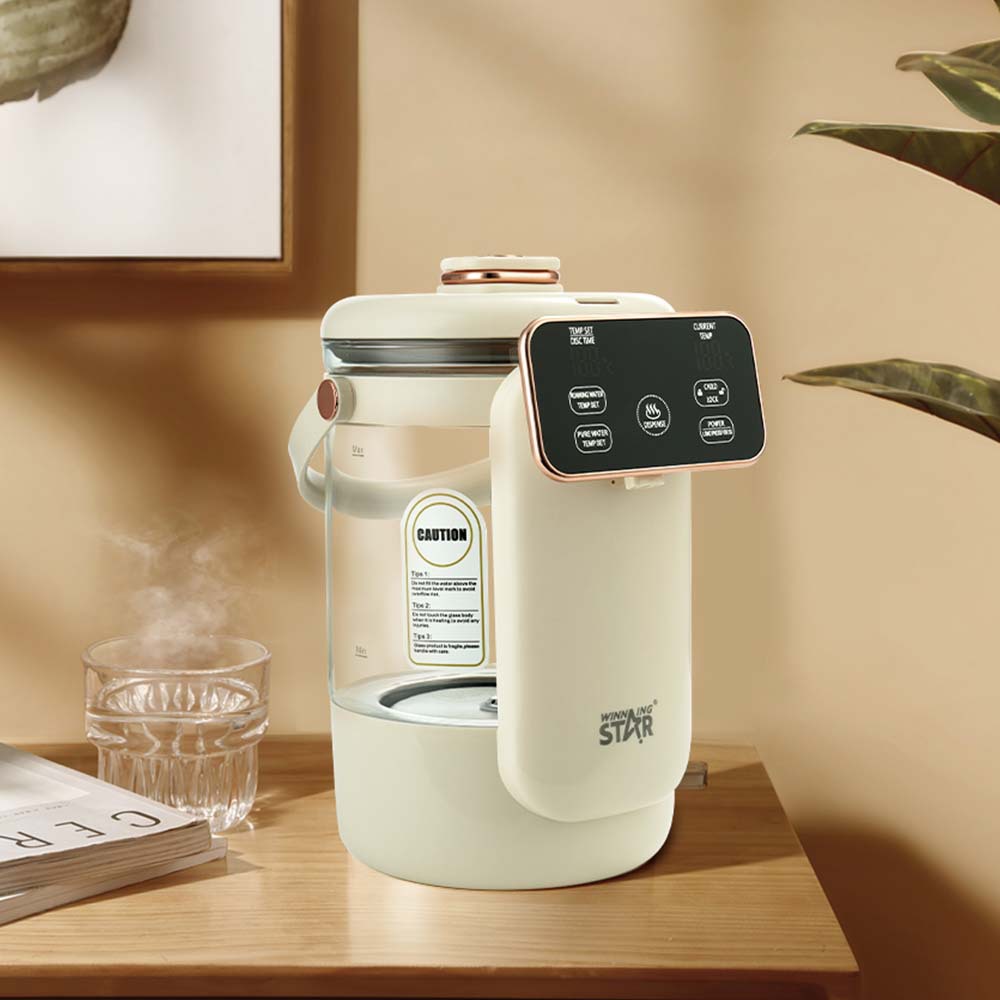 Botella de temperatura constante de agua hervida doméstica transfronteriza Winning Star con cerradura para niños, protección contra quemaduras en seco, botella de agua hervida eléctrica