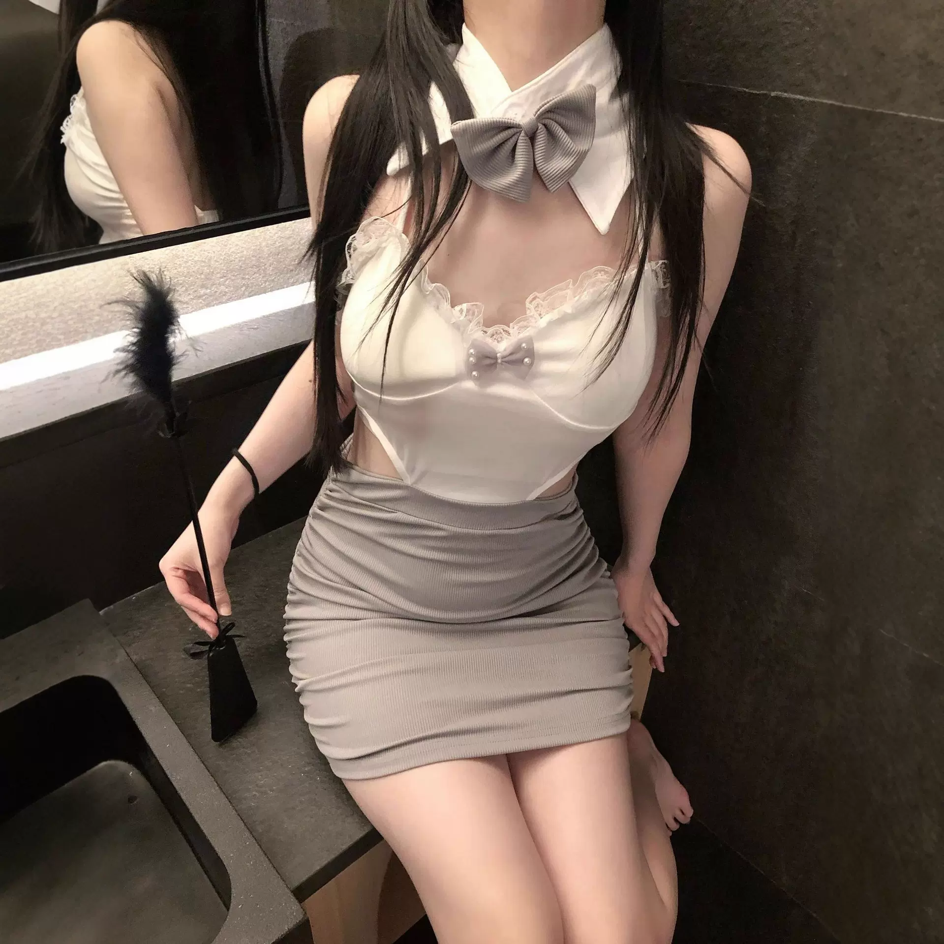 西诗 情趣内衣纯欲秘书包臀裙性感诱惑制服qqny睡衣禁欲套装